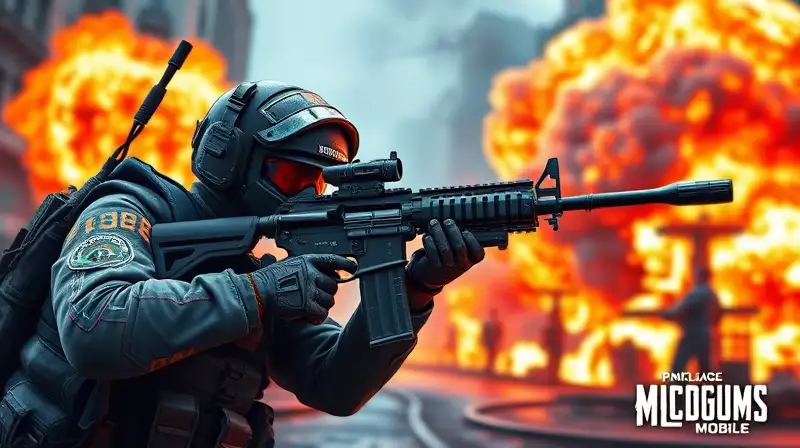 Soldado en batalla futurista de PUBG Mobile
