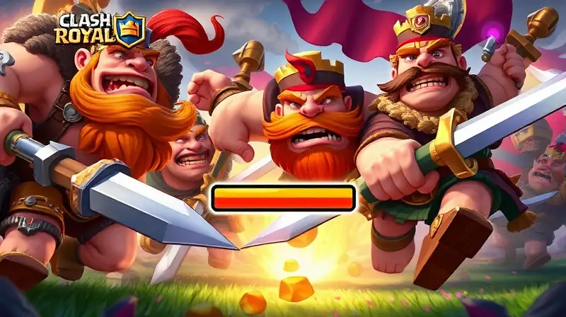 Barbarians luchan intensamente en campo medieval