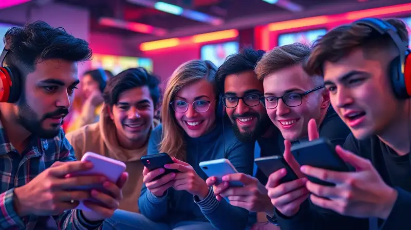 Equipo diverso juega intensamente en entorno vibrante