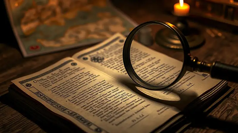 Manuscrito antiguo con símbolos y luz tenue