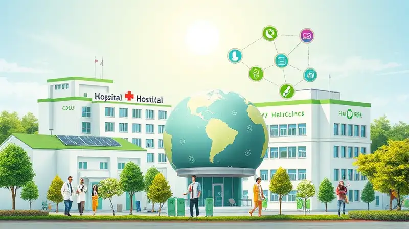 Hospital sostenible con energía verde y diversidad
