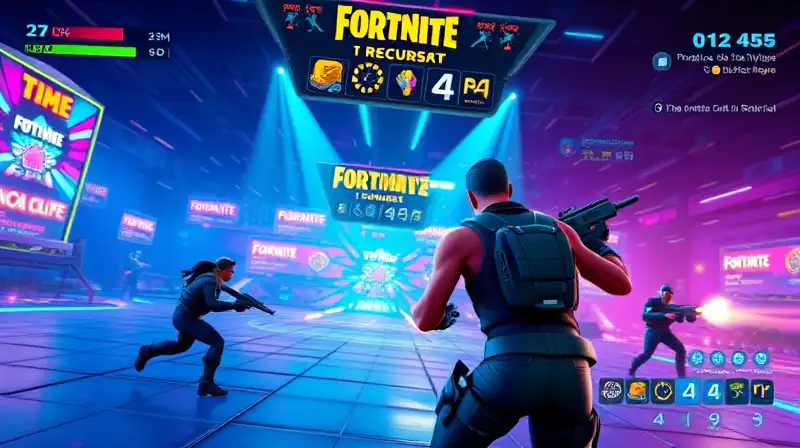 Personaje de Fortnite en intensa batalla