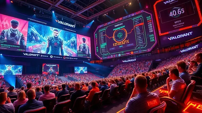 Arena futurista de esports con público cyber