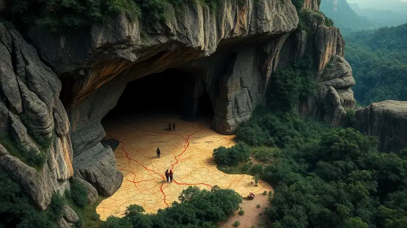 Mapa detallado de la cueva Sơn Đoòng