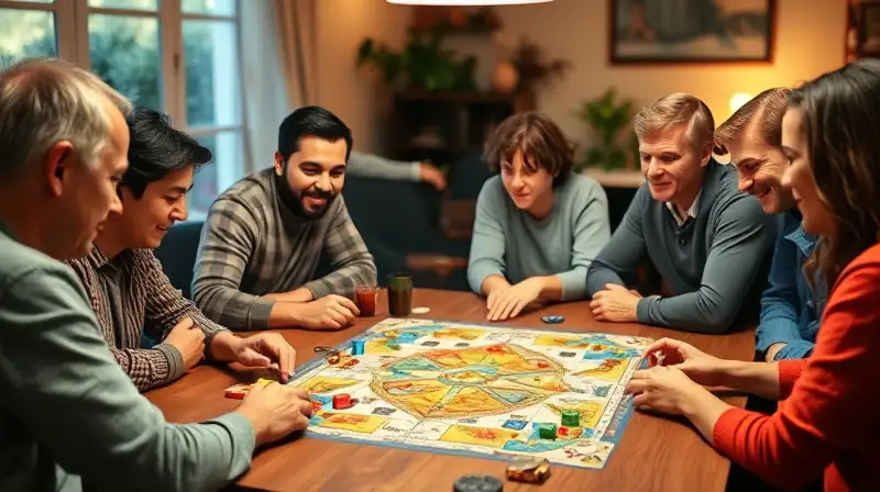 Personas jugando juegos de mesa felices