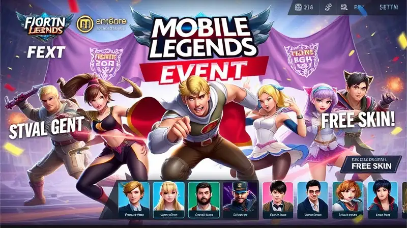 Personajes de Mobile Legends con skins vibrantes