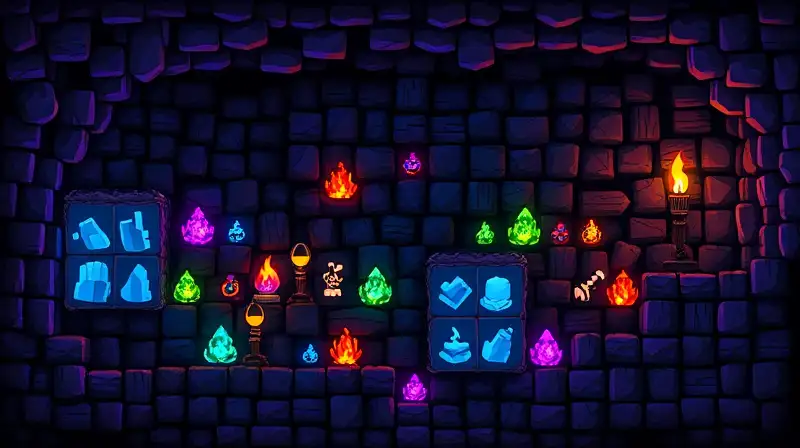 Bloques brillantes y cuevas misteriosas de Terraria