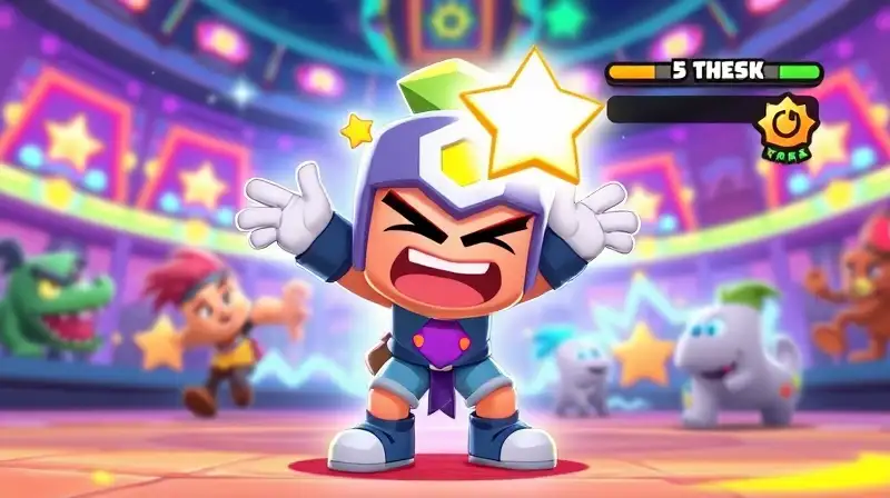 Personaje de Brawl Stars brillando con energía