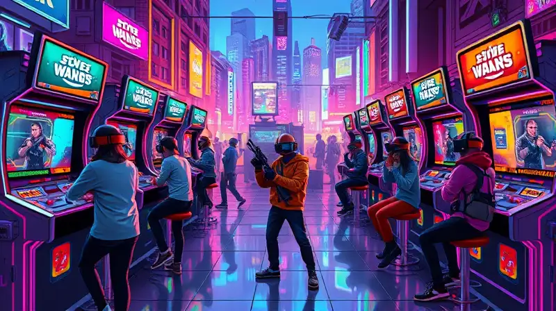 Juego arcade futurista FPS con realidad virtual
