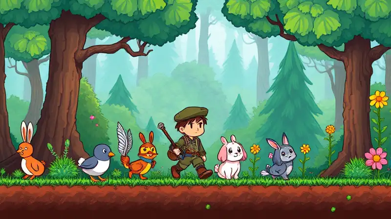 Juego 2D colorido con mascotas amigables