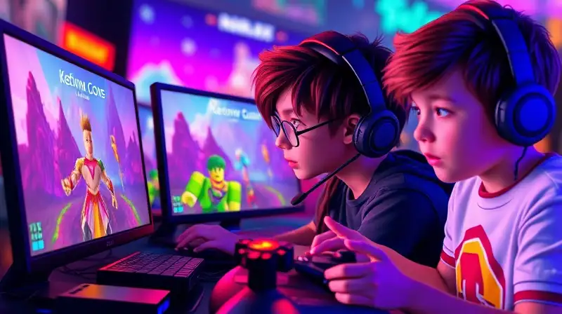 Jóvenes gamers en mundos digitales vibrantes