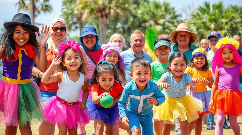 Personas disfrutan juegos alegres al aire