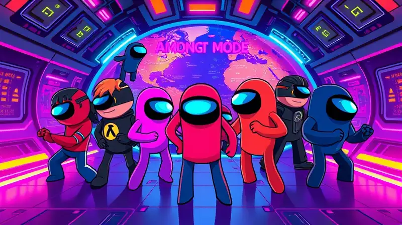 Personajes de Among Us personalizan mapa futurista