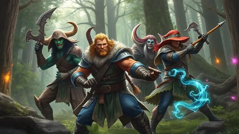 Razas de WoW cazando con magia épica
