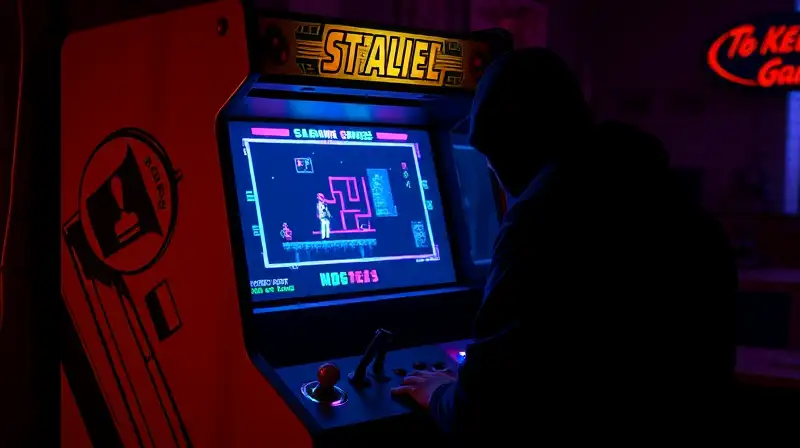 Arcade retro iluminado