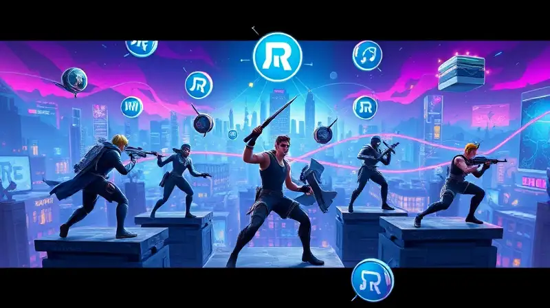 Personajes de Fortnite luchan en plataformas conectadas