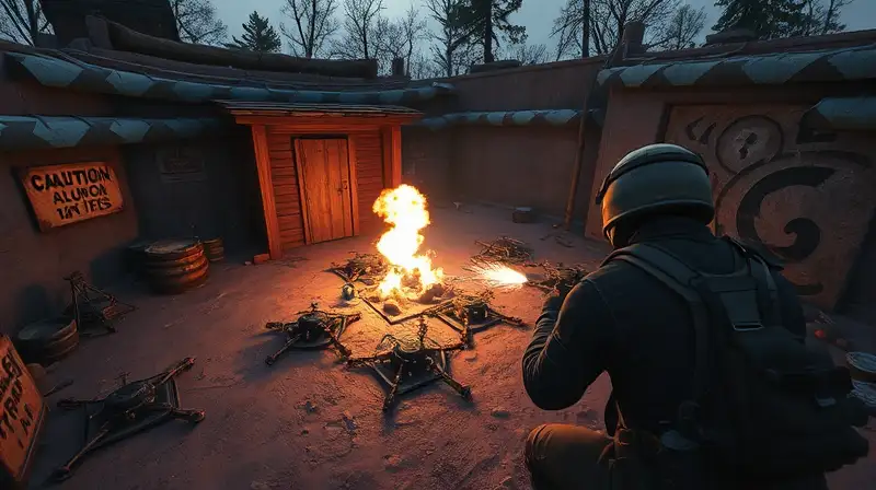 Jugador de Rust coloca trampas explosivas estratégicas