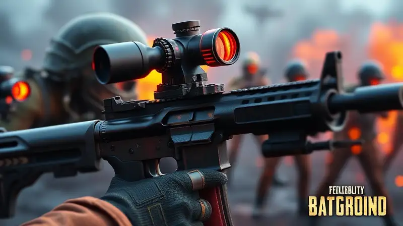 Armas tácticas con accesorios en batalla intensa