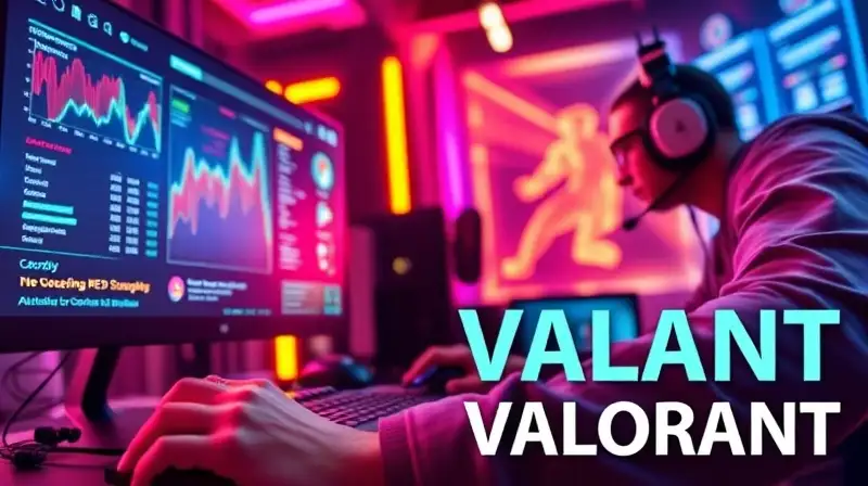 Escena competitiva de Valorant con estadísticas