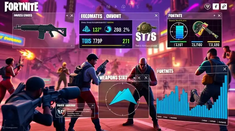 Montaje de Fortnite con gráficos y acción