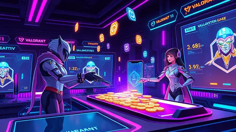 Personajes futuristas intercambian tokens en gaming