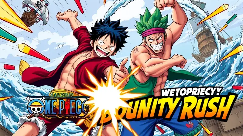 Luffy y Zoro luchan juntos vibrantes