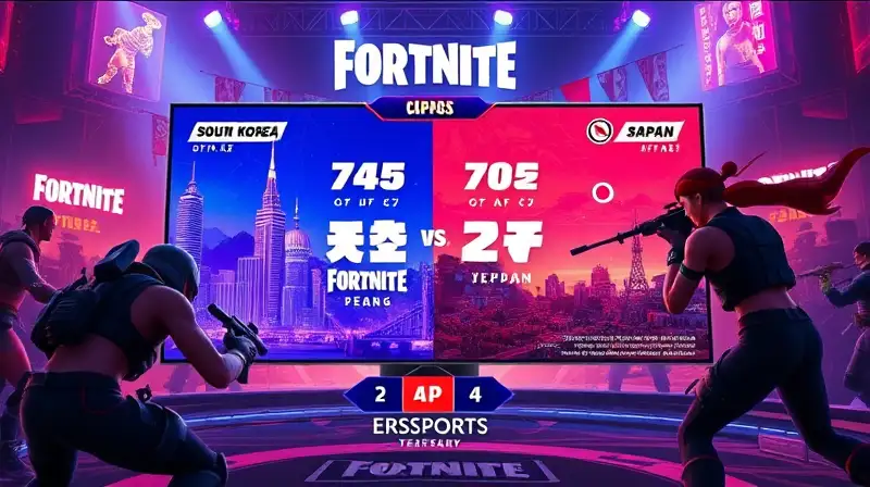 Personajes de Fortnite en torneo futurista