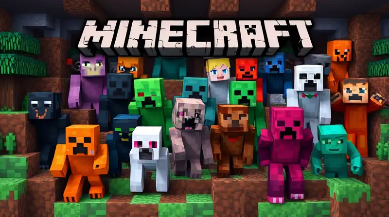 Mobs pasivos coloridos en Minecraft modificado