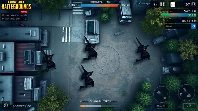 Equipo francotirador PUBG Mobile en mapa estratégico