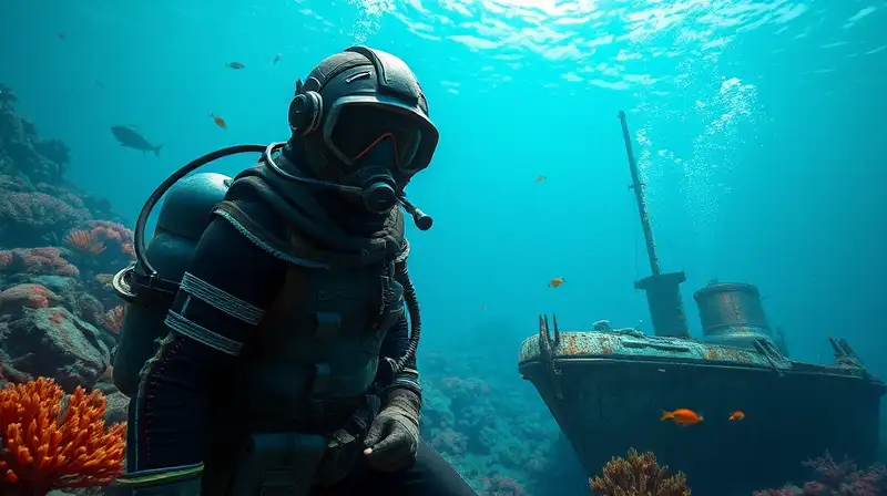 Jugador explora arrecifes coralinos bajo el agua