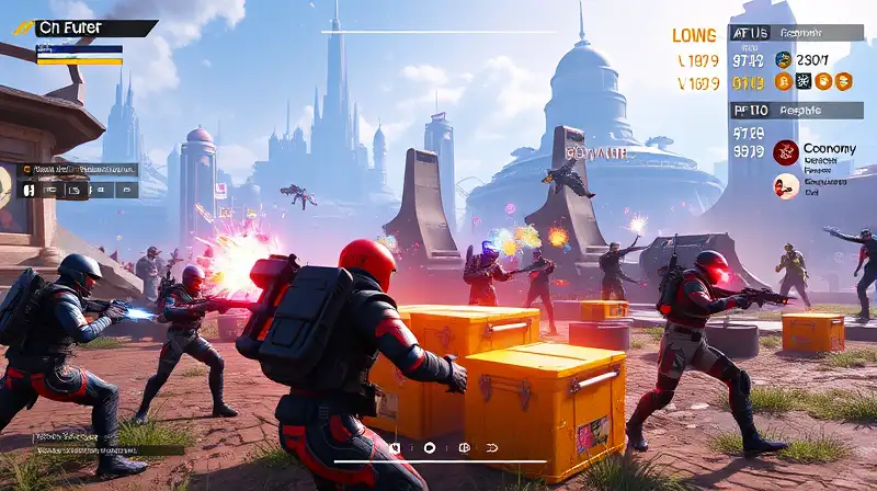 Escena de Apex Legends con acción futurista