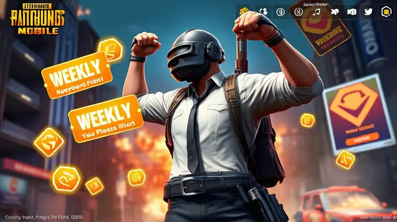 Personaje victorioso de PUBG Mobile vibrante