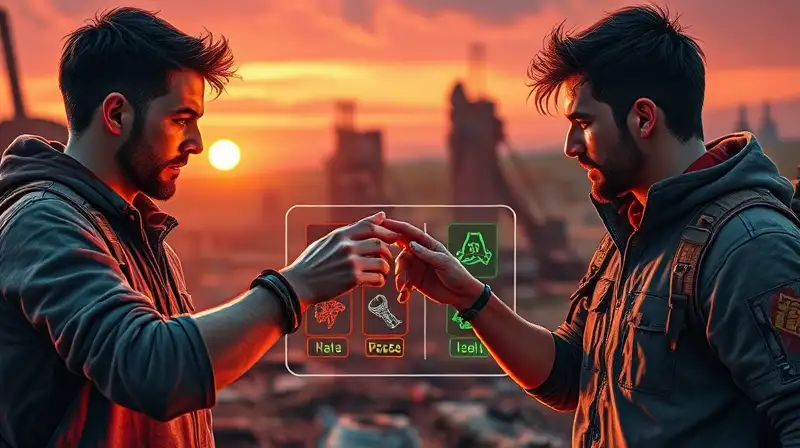 Dos jugadores intercambian objetos virtuales intensamente