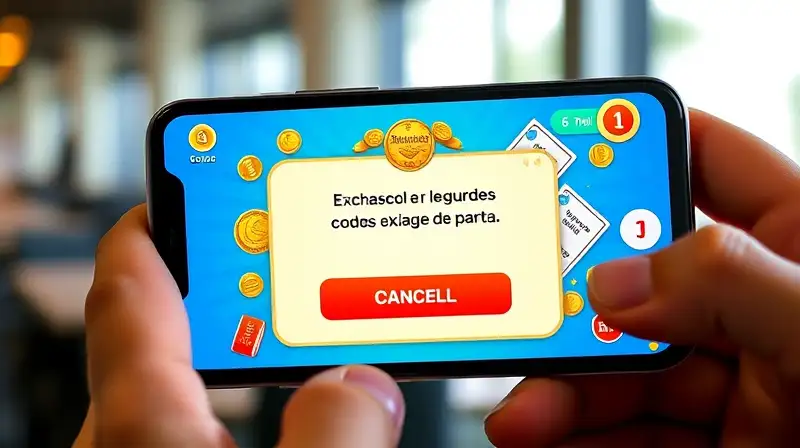 Usuario preocupado juega Coin Master en smartphone