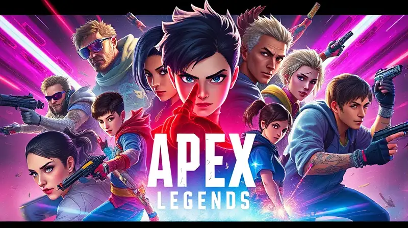 Collage dinámico de personajes de Apex Legends