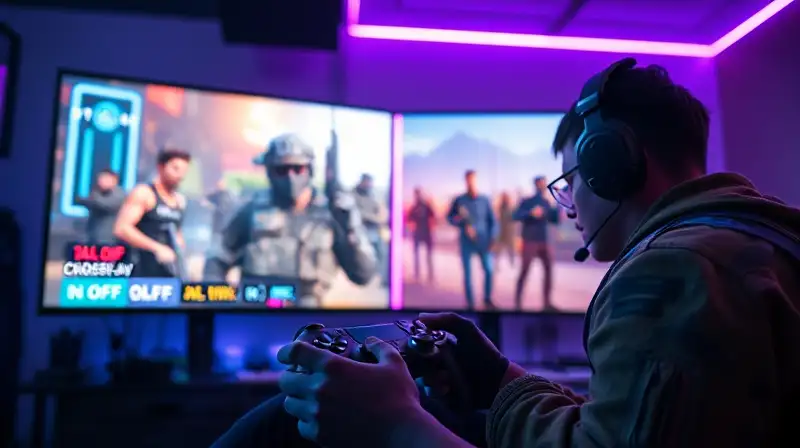 Jugador de Call of Duty con pantalla dividida