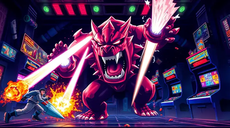 Batalla retro intensa con poderes brillantes