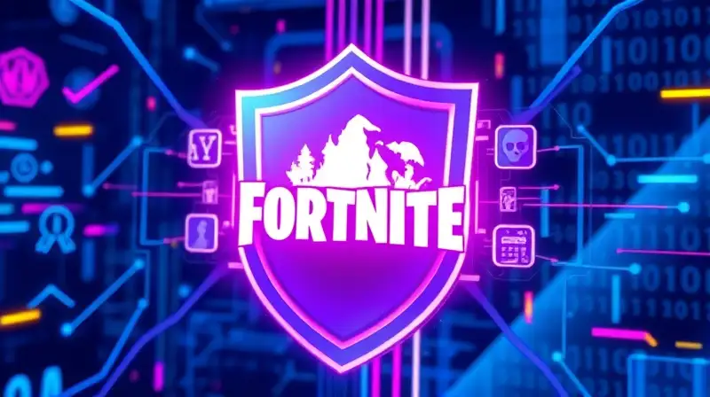Escudo digital asegura autenticidad del logo Fortnite