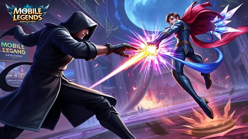 Duelo intenso de héroes en Mobile Legends