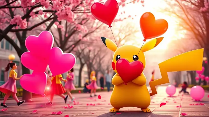 Evento Pokémon GO San Valentín con Pikachu