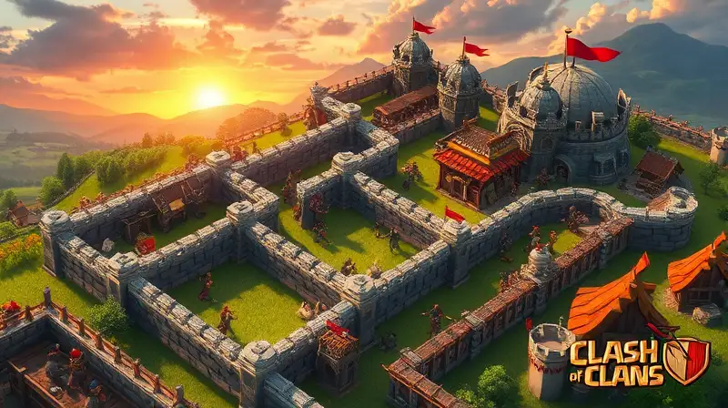 Aldea de Clash of Clans con defensa sólida