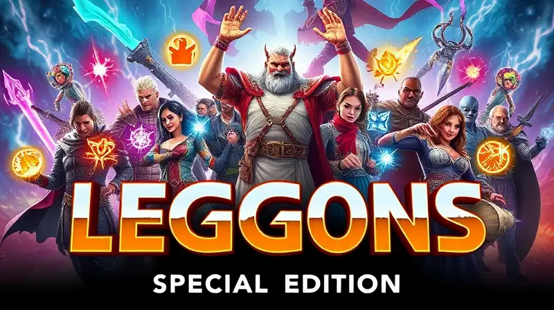 Personajes legendarios vibrantes en acción épica