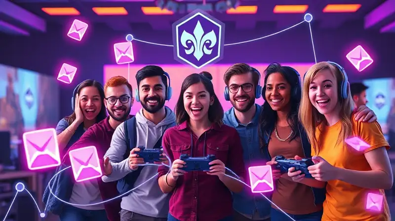 Grupo diverso de gamers uniéndose al clan