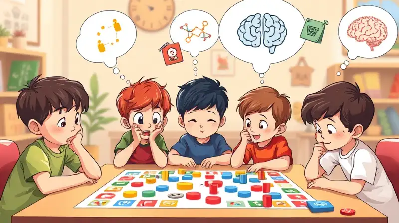 Niños diversos juegan pensando en juego