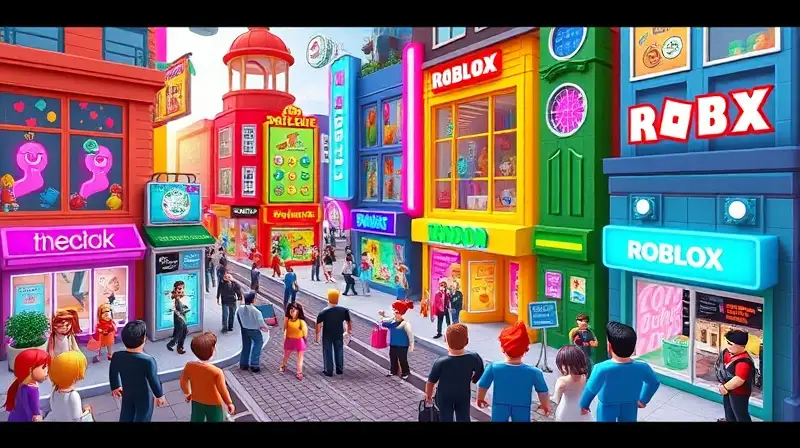 Ciudad virtual de Roblox con avatares diversos