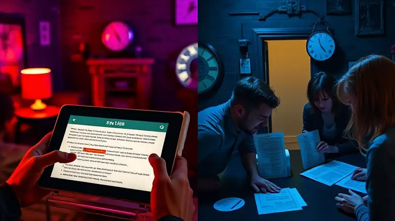Jugadores resuelven pistas en ambiente suspense