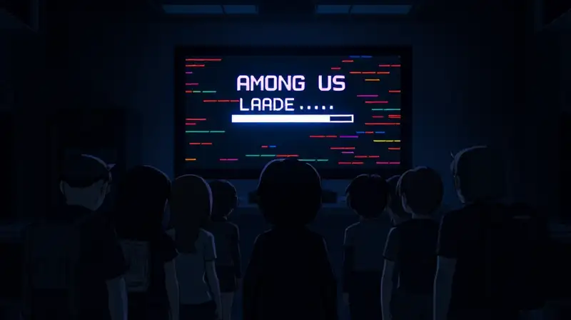 Personajes de Among Us esperan con tensión