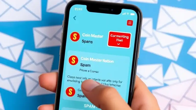 Pantalla móvil muestra invitaciones y spam