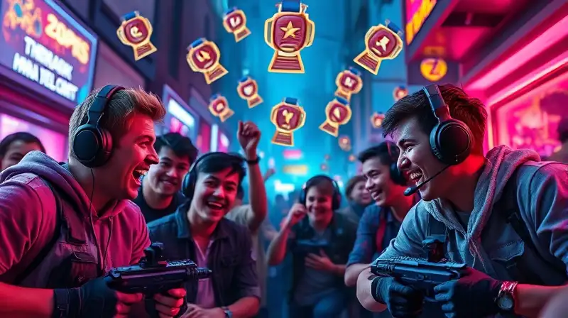 Jugadores celebran victoria en batalla multijugador