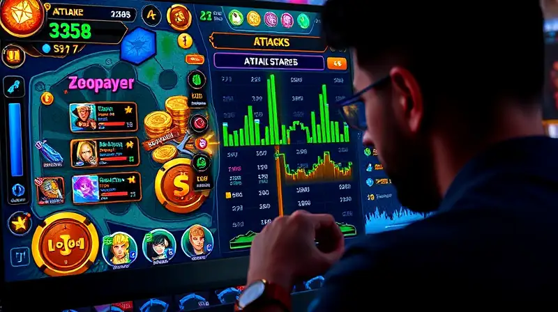 Jugador analiza ataques en pantalla de Coin Master